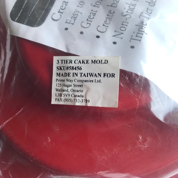 Three Tier Dessert Mold 3 Tiered Cake Pan Non-stick Baker Quality Original Bag - Picture 3 of 7